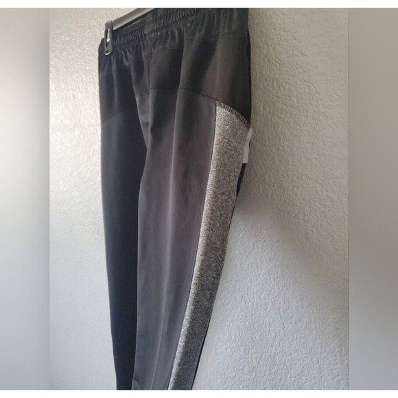 Game Time Elastic Men's Waist Pull On Activewear Sweatpants Black Gray Sides S - Picture 7 of 9